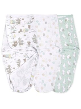 aden + anais Winnie the Pooh Quick Change Easy 3pk Sleeveless Swaddle Wraps 0-3m